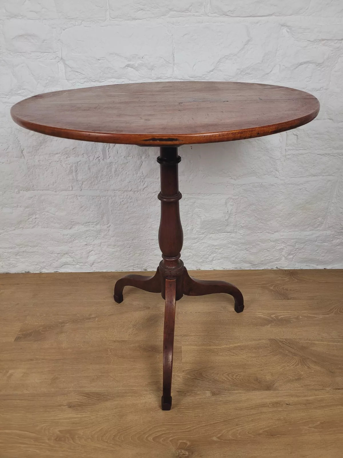 Georgian Tripod Side Table English Circular c.1800 Mahogany Postage Available