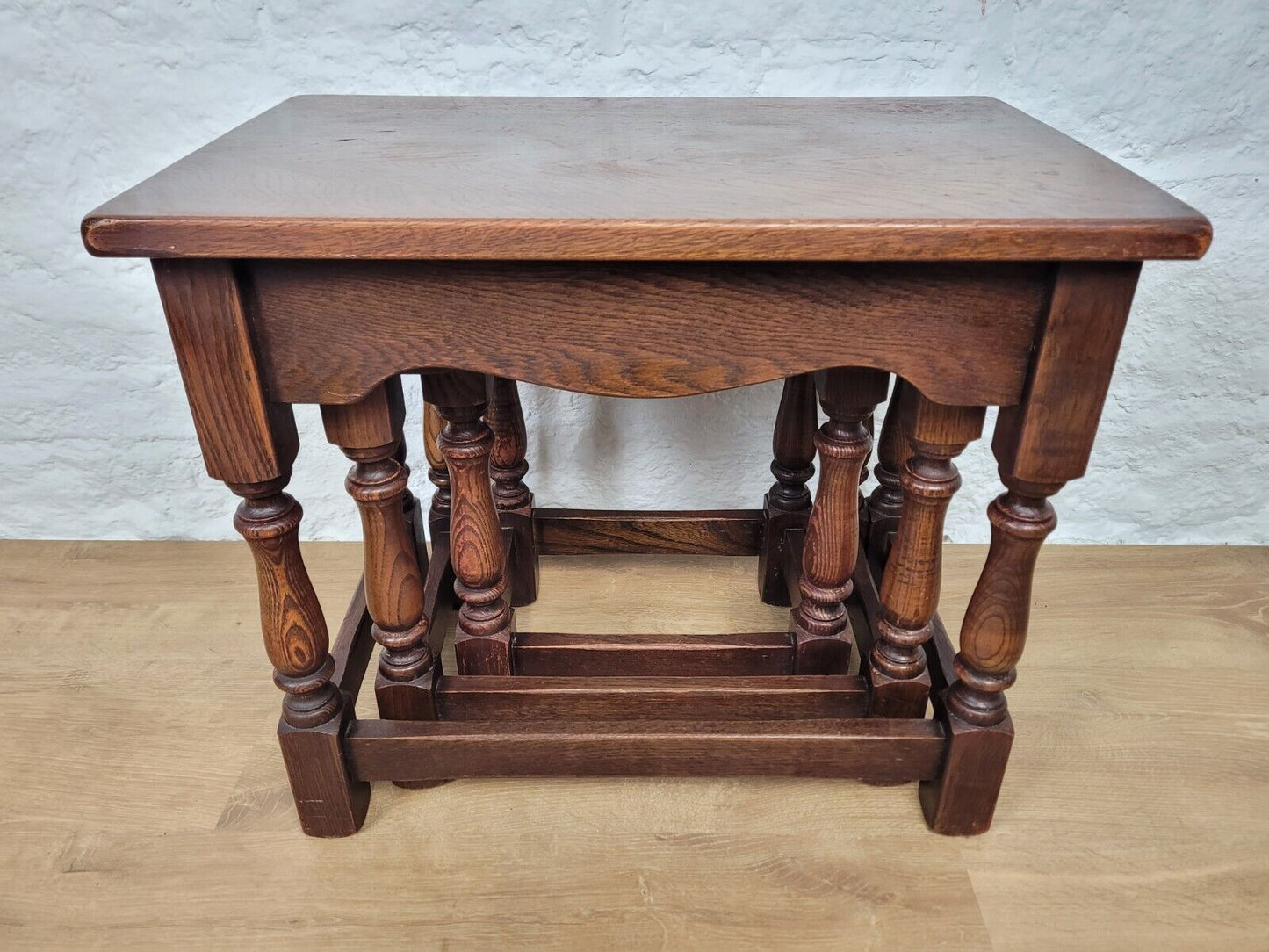 Nest of Tables Oak Vintage Rectangular Postage Available