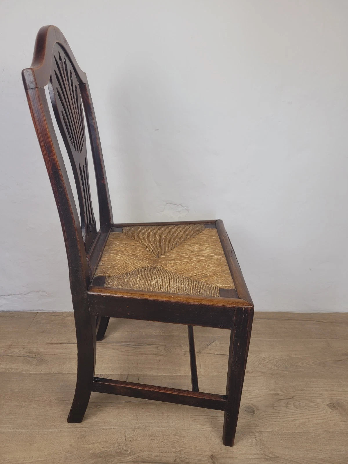Country Side Chair Cane Pierced Back Antique 19th Century Postage Available