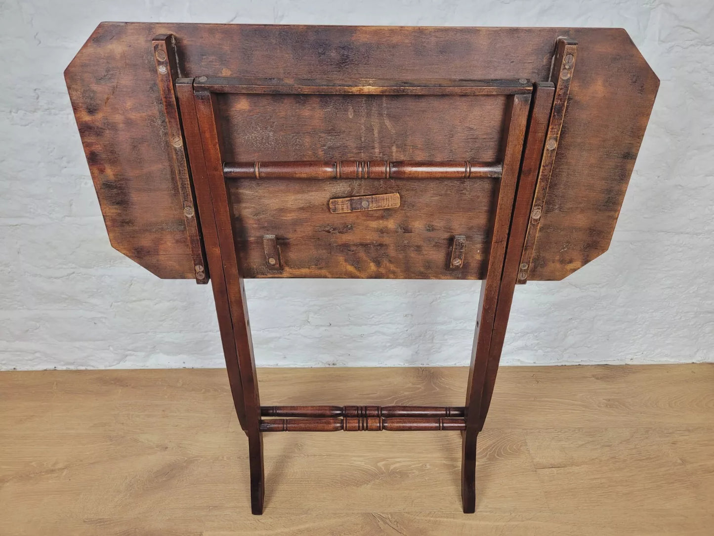 Victorian Folding Side Table Rectangular Mahogany Postage Available