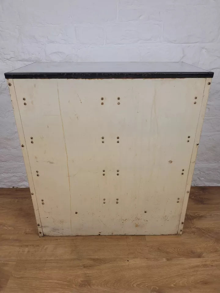 Industrial Metal Tool Cabinet Vintage Drawers Ivory Delivery Available