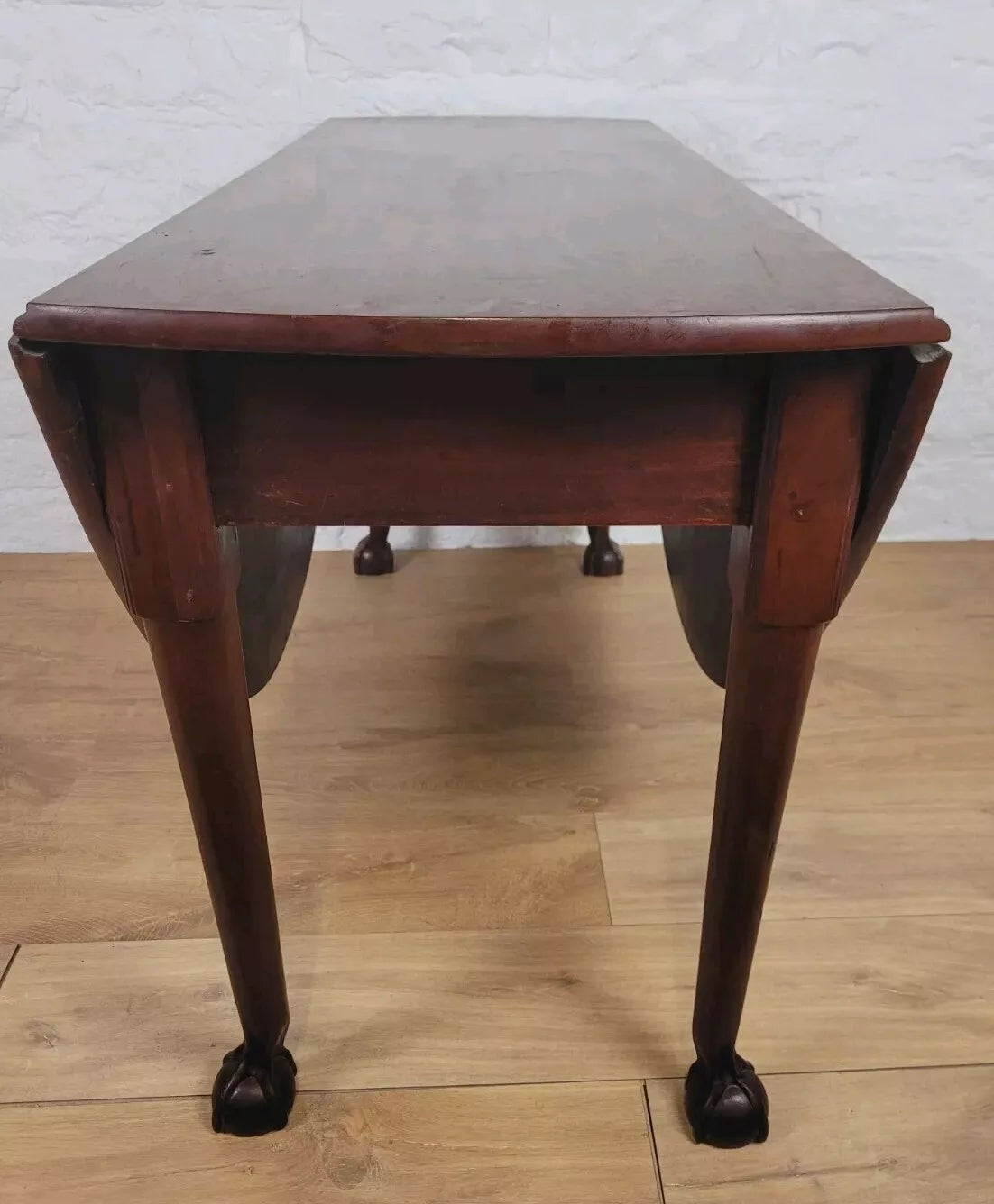 Drop Leaf Dining Table Victorian 19thC Gateleg Turned Legs Postage Available