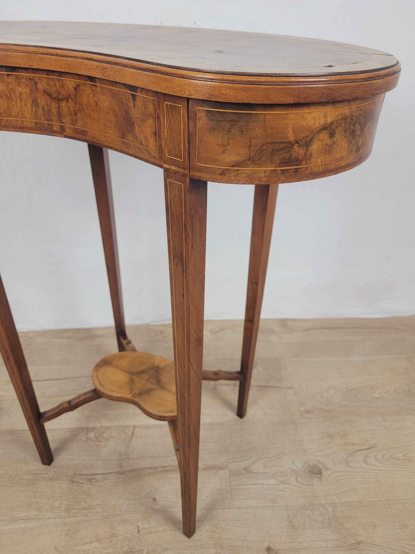 Victorian Kidney Side Table Walnut 19th Century Antique Postage Available