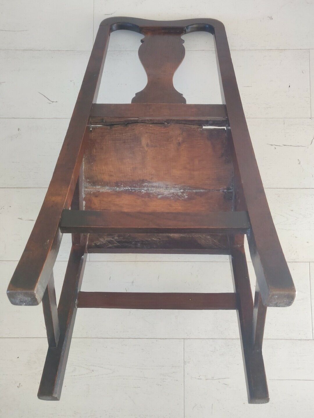 Hall Chair Oak Country 1900s Splatback Farmhouse Antique Postage Available