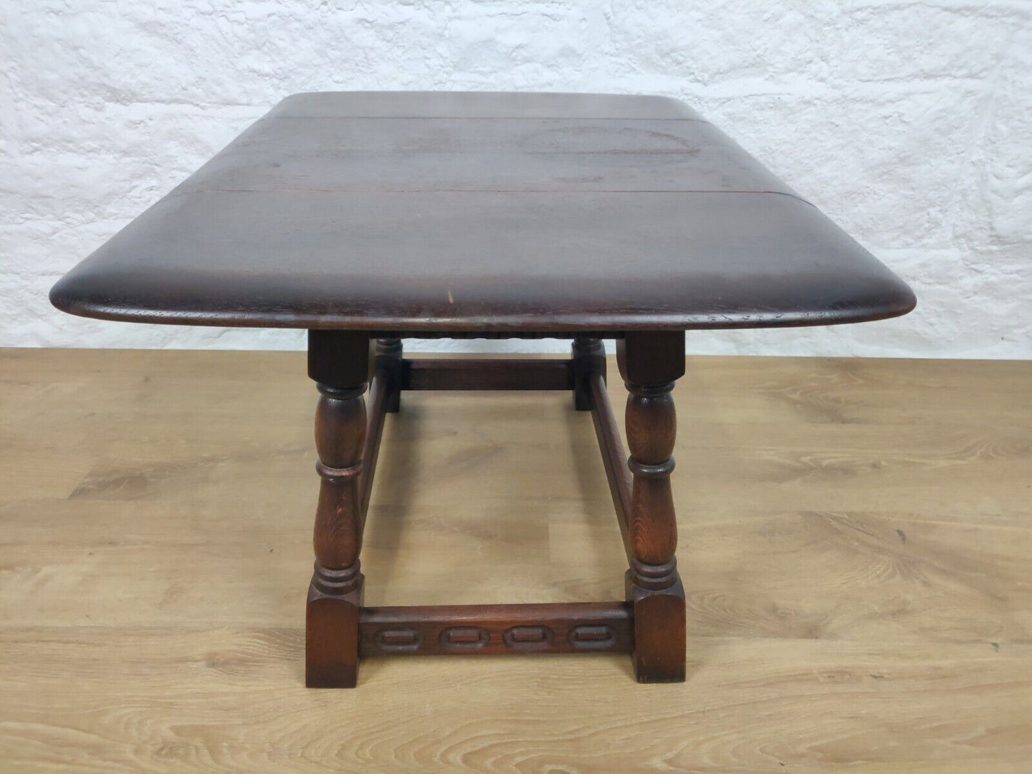 Priary Drop Leaf Table Turnable Top Jacobean Style Mahogany Postage Available