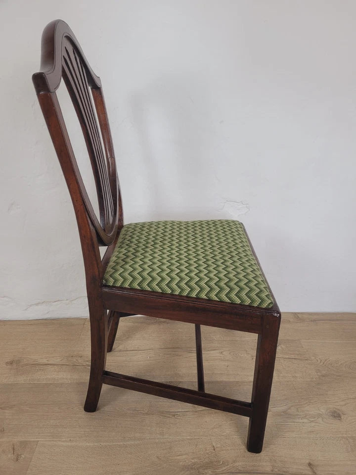 Hepplewhite Style Dining Chair Victorian Carved Shieldback Postage Available