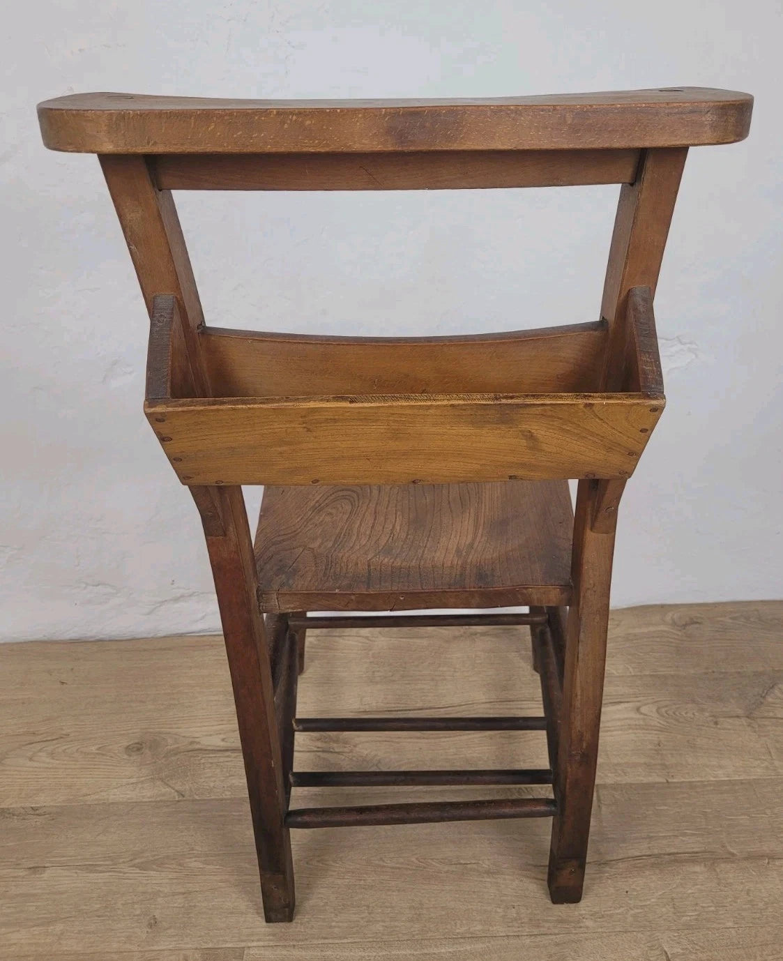 Kitchen Chapel Chair Church Bible Box Elm Rustic Vintage Postage Available