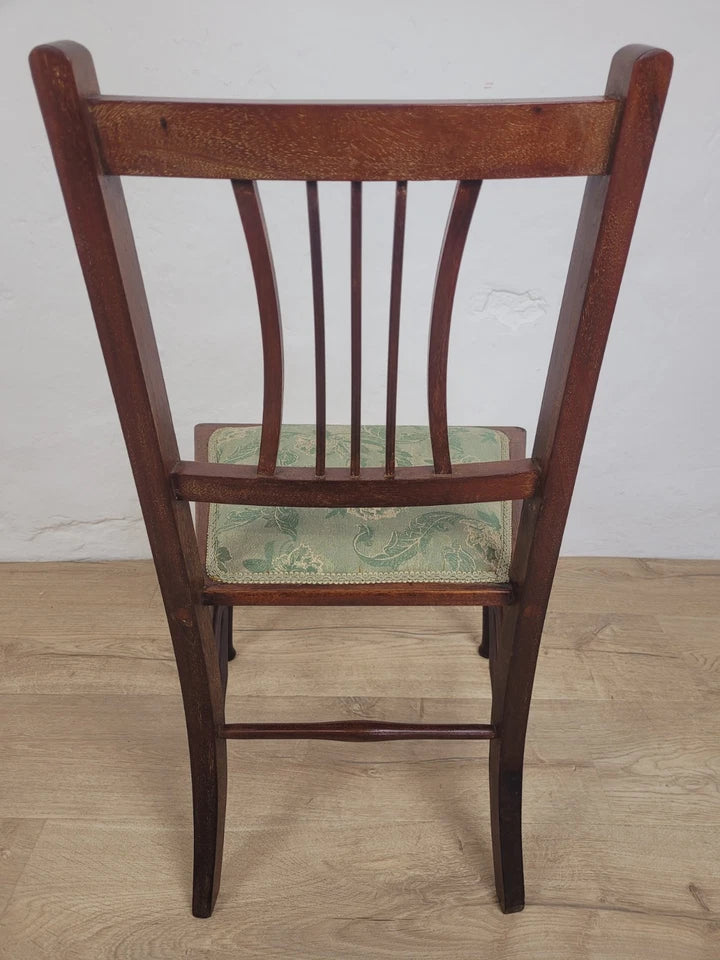 Edwardian Childs Bedroom Chair J.T. Antique Floral Upholstery Postage Available