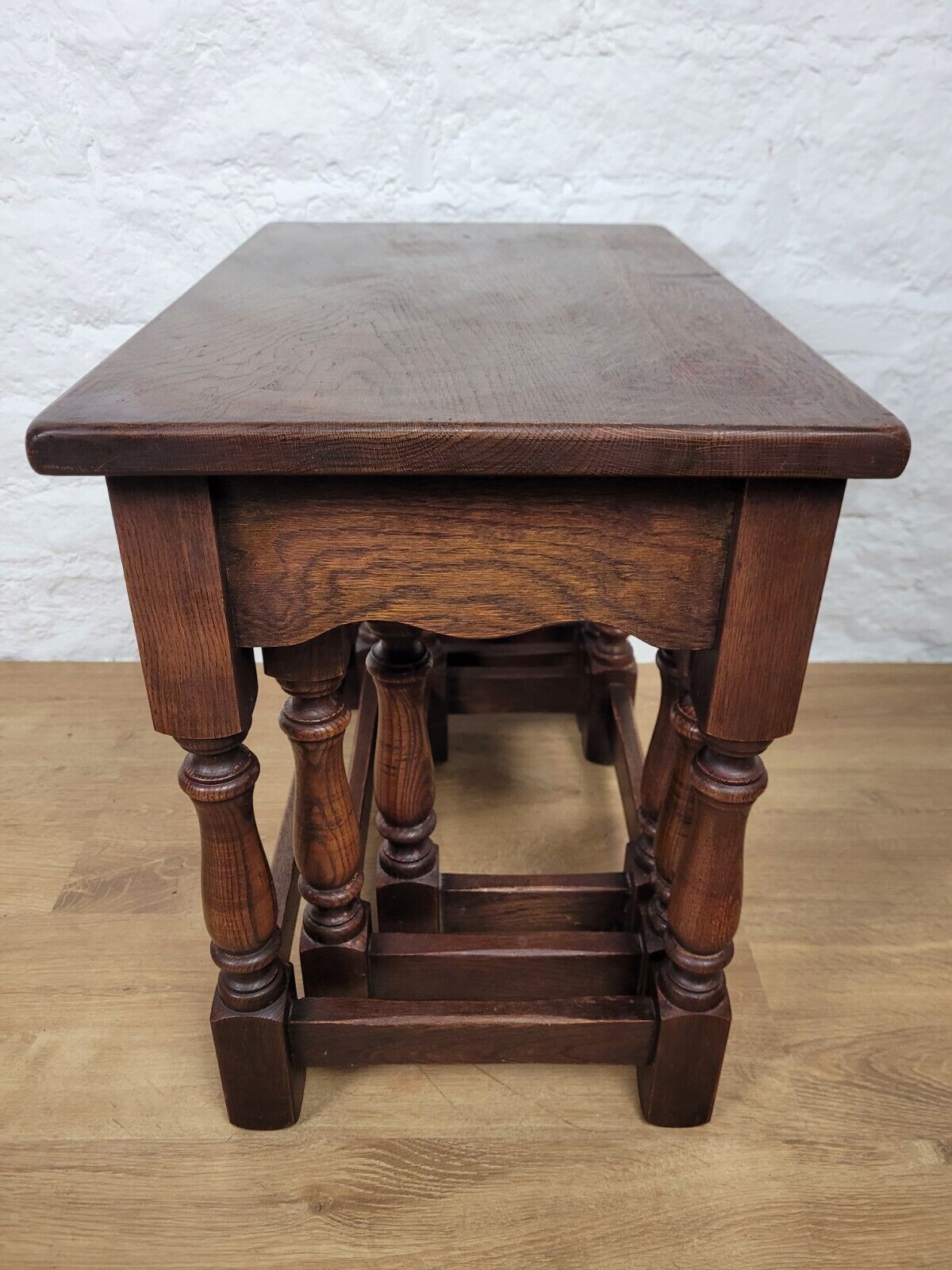 Nest of Tables Oak Vintage Rectangular Postage Available