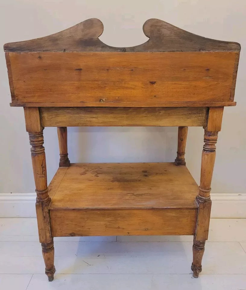 Pine Wash Stand Victorian Carved English 19th Century Country Delivery Available