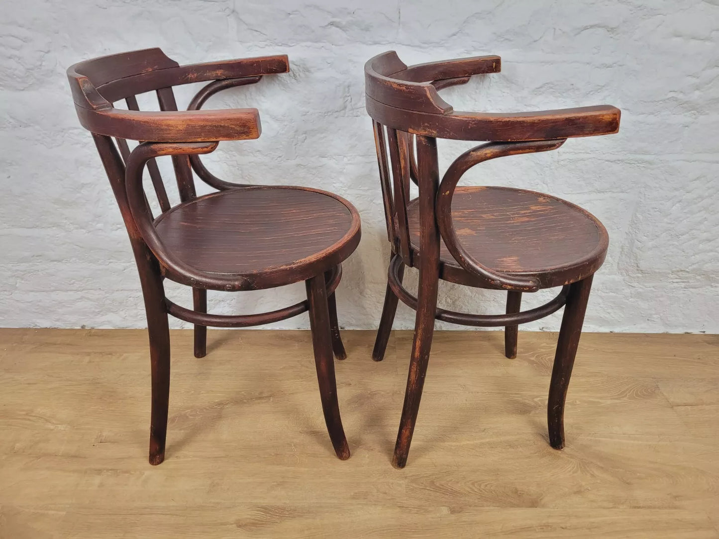 Bentwood Elbow Chair Cafe Bistro Pair Vintage Postage Available