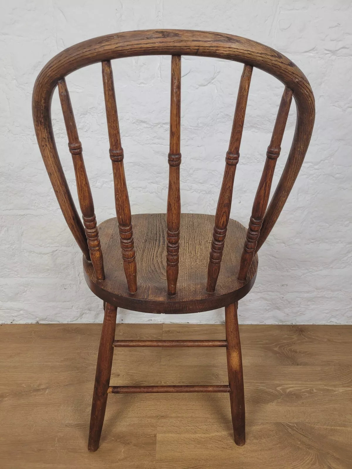 Victorian Windsor Kitchen Chair Oak Spindle Back Country Postage Available