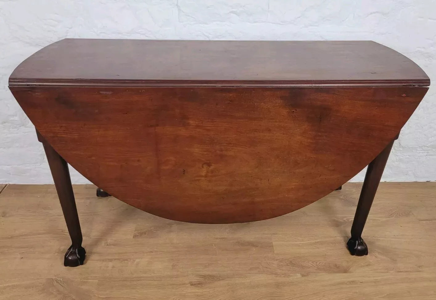 Drop Leaf Dining Table Victorian 19thC Gateleg Turned Legs Postage Available