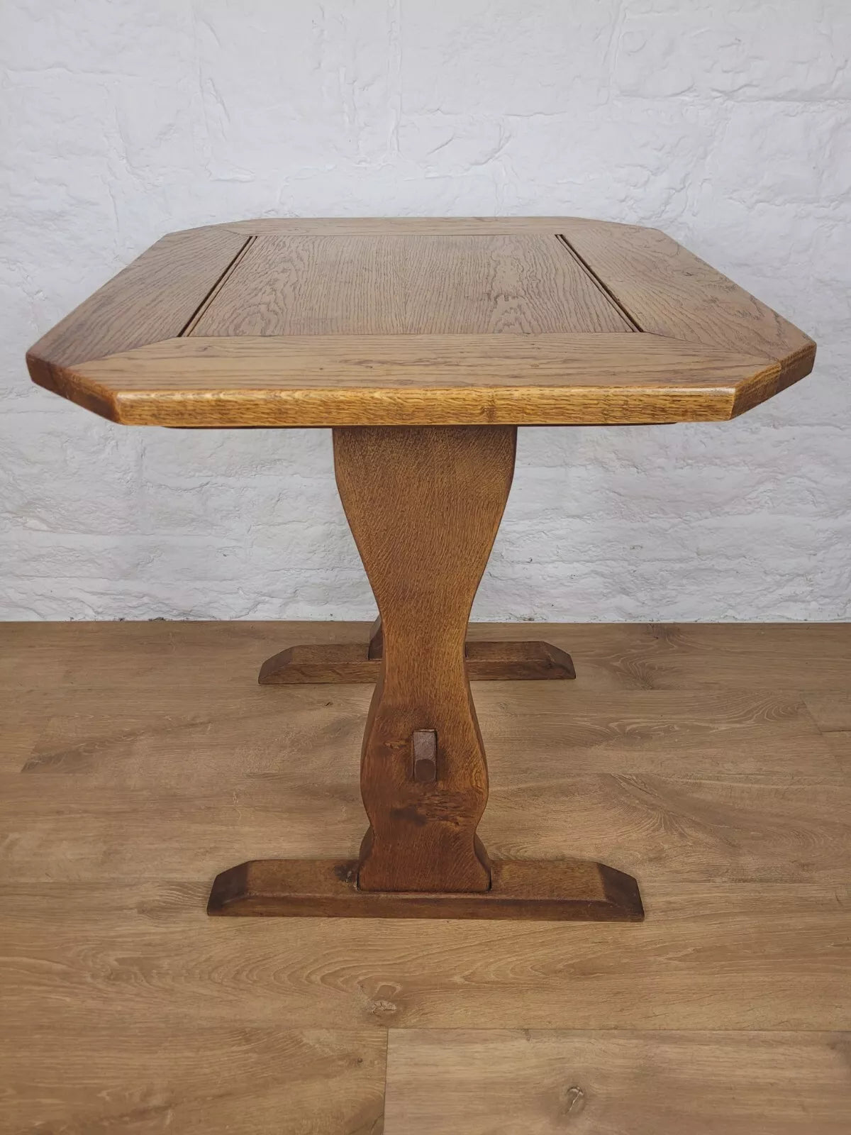 Vintage Oak Refectory Table Country Yorkshire Mid 20th Century Postage Available