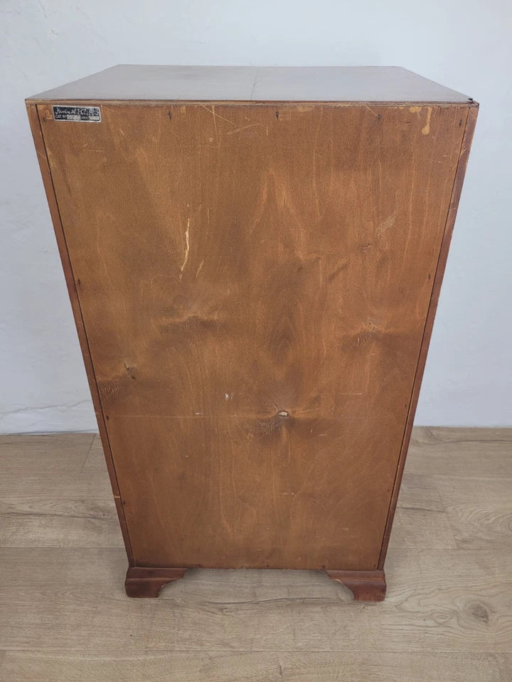Walnut Cocktail Cabinet Art Deco 1950's Mid Century Vintage Postage Available