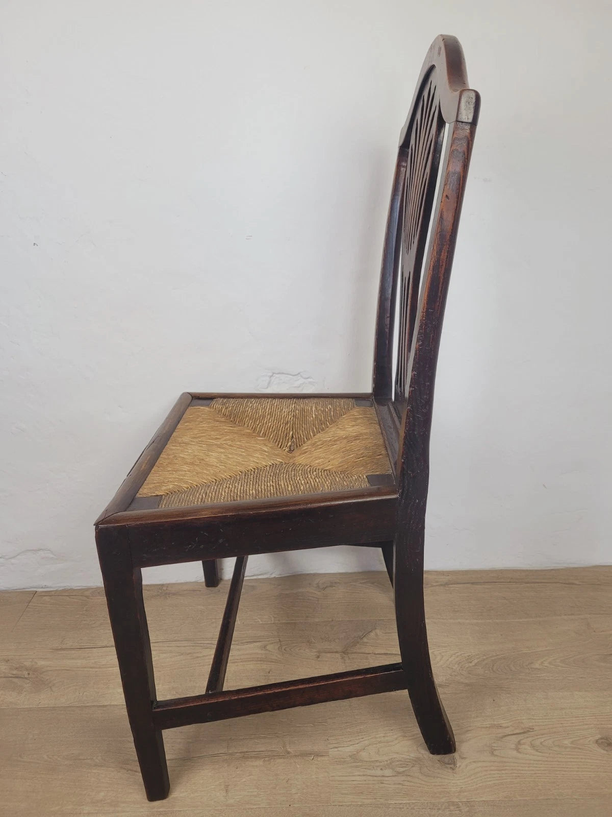 Country Side Chair Cane Pierced Back Antique 19th Century Postage Available