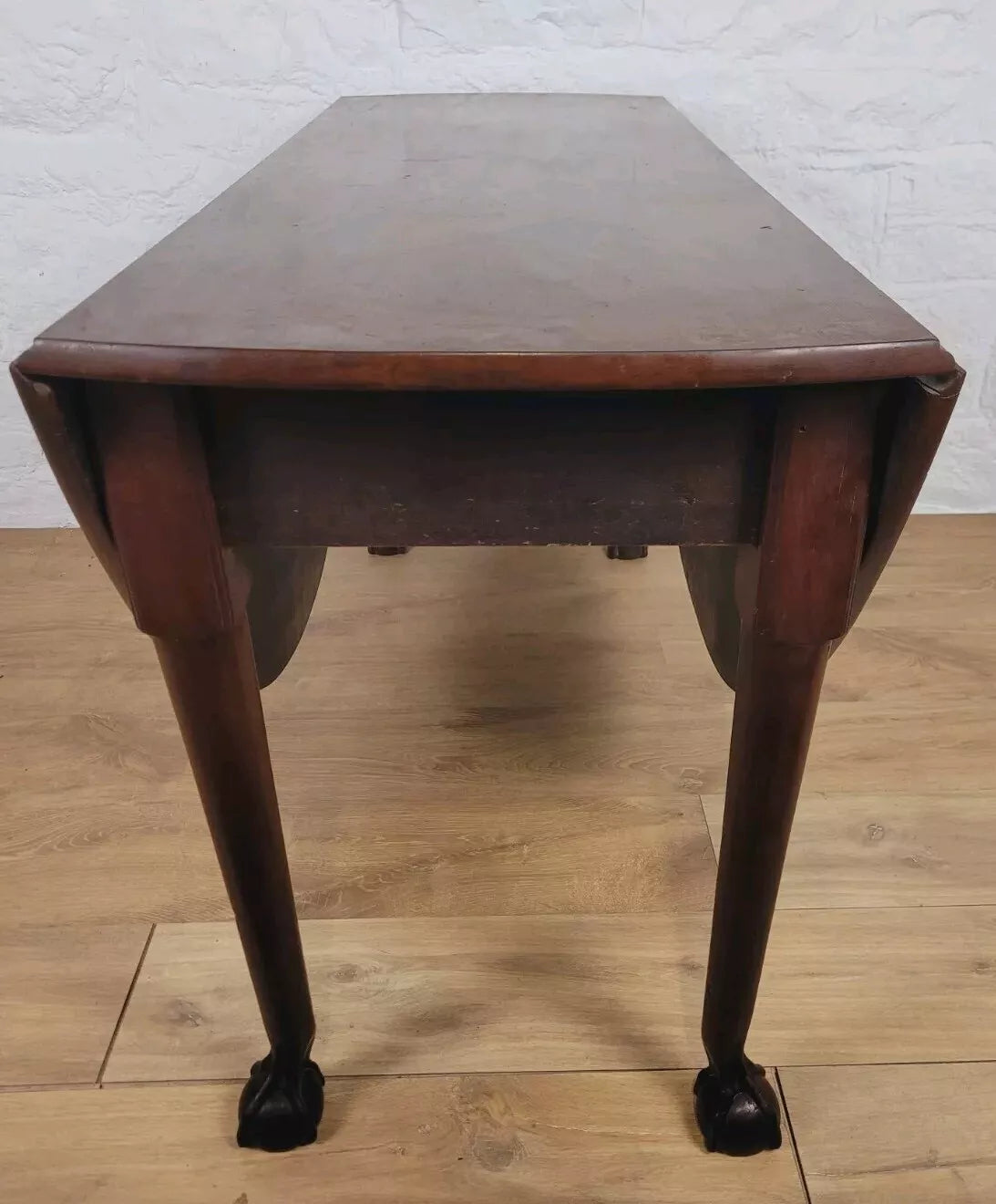 Drop Leaf Dining Table Victorian 19thC Gateleg Turned Legs Postage Available