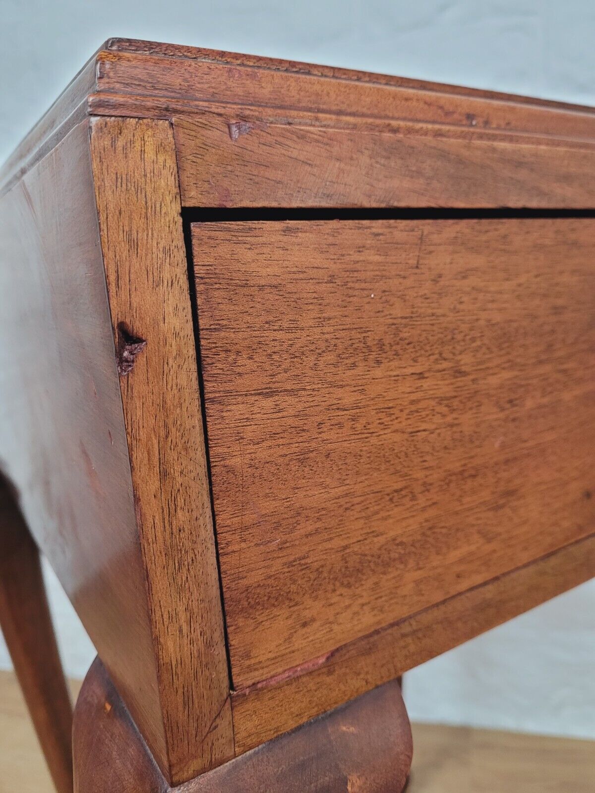 Carved Shell Side Table Victorian Queen Anne Mahogany Drawer Delivery Available