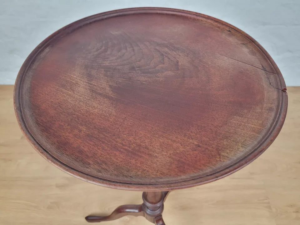 Edwardian Tripod Wine Table C1910 English Mahogany Postage Available