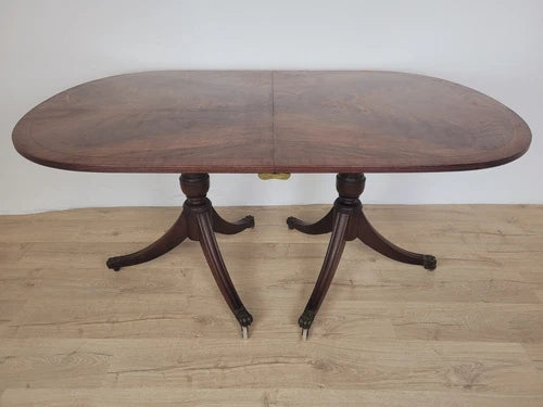 Regency Dining Table Extendable Twin Pedestal 19thC English Delivery Available