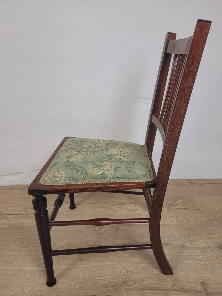 Edwardian Childs Bedroom Chair J.T. Antique Floral Upholstery Postage Available