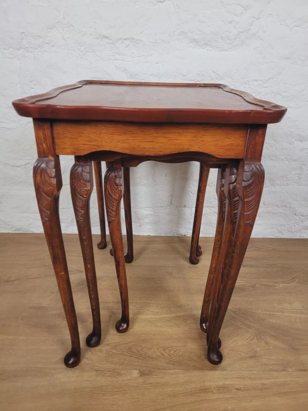 Nest of Tables Bevan Funnell Reprodux Carved Knees English Postage Available