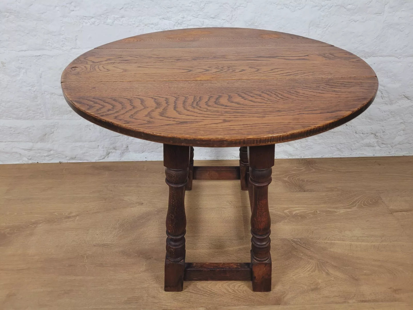 Oak Side Table Drop Leaf Country 19th Century Antique Postage Available