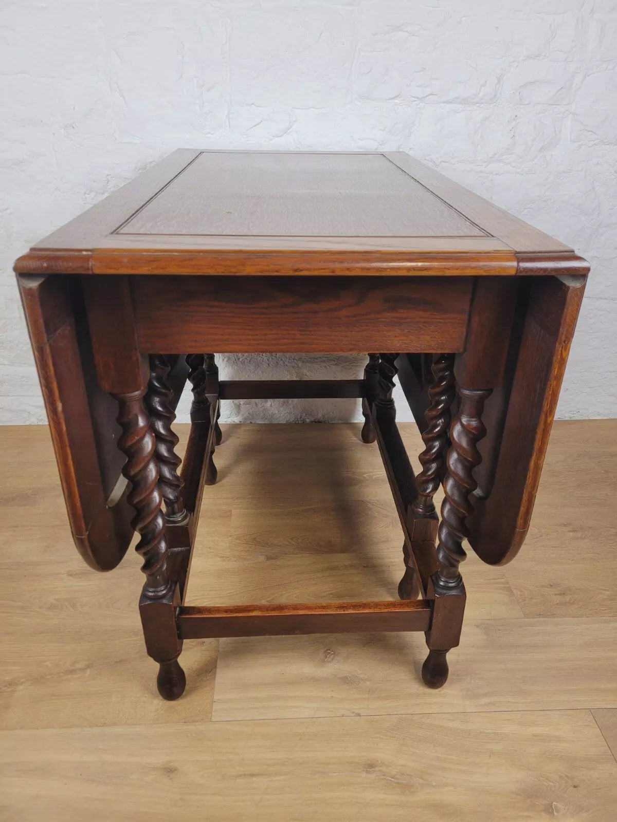 Drop Leaf Dining Table Oak Country English Barley Twist Delivery Available