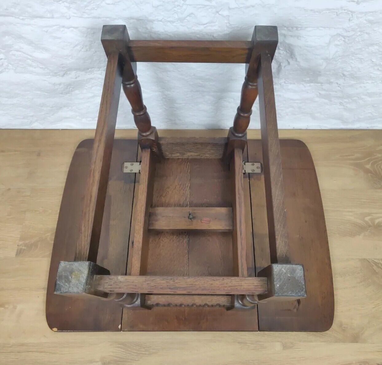 Priary Drop Leaf Table Turnable Top Jacobean Style Mahogany Postage Available