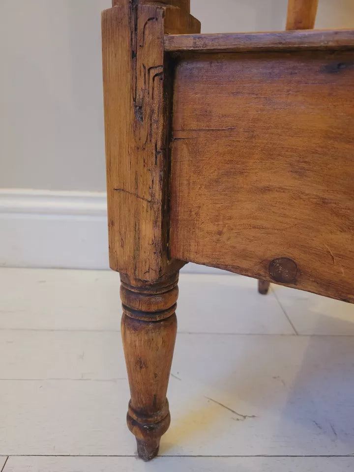 Pine Wash Stand Victorian Carved English 19th Century Country Delivery Available