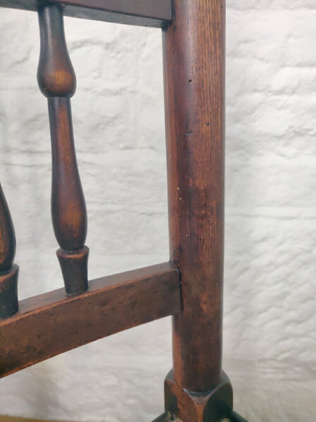 Dining Chairs Set Of 4 Rush Seat Oak 19th Century Spindle Back Postage Available