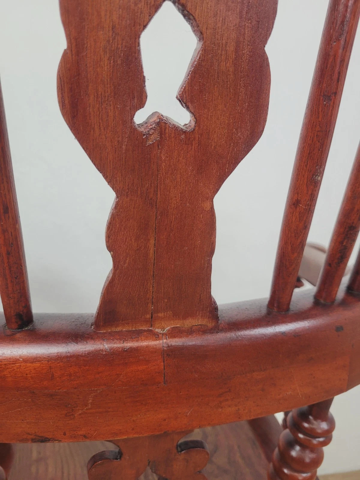 Victorian Windsor Armchair High Back 19th Century Farmhouse Delivery Available