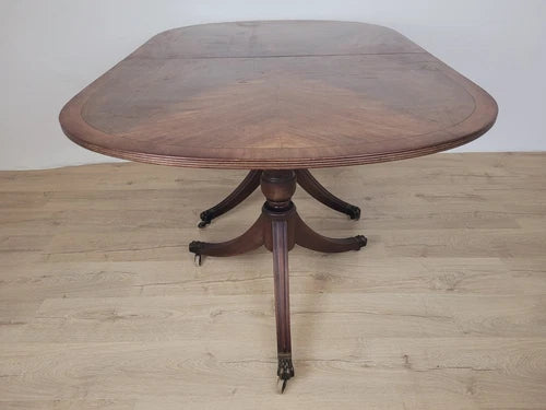 Regency Dining Table Extendable Twin Pedestal 19thC English Delivery Available