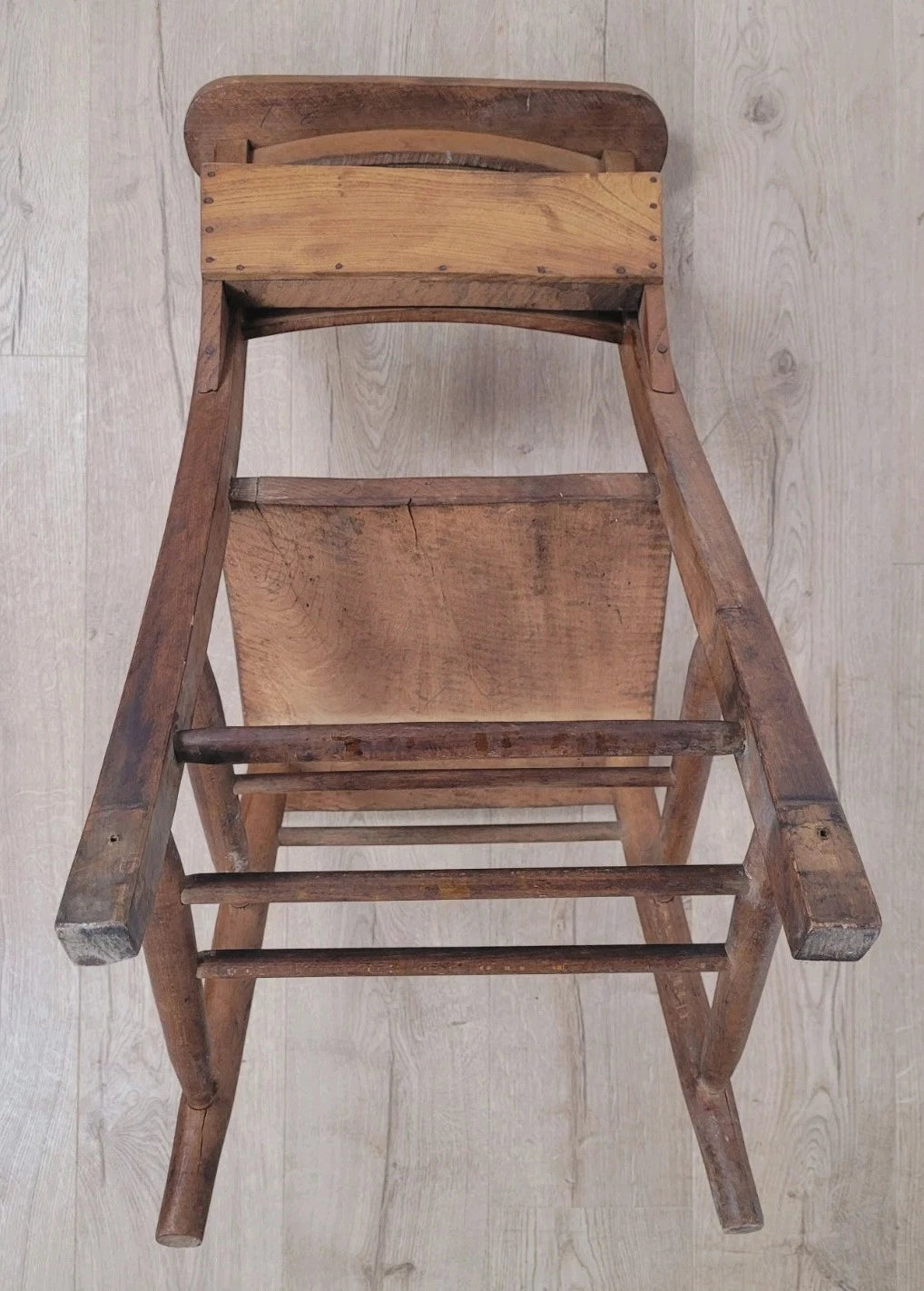 Kitchen Chapel Chair Church Bible Box Elm Rustic Vintage Postage Available