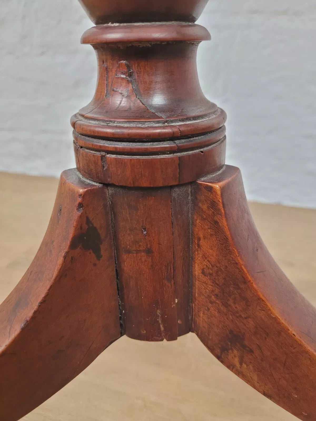 Georgian Tripod Side Table English Circular c.1800 Mahogany Postage Available