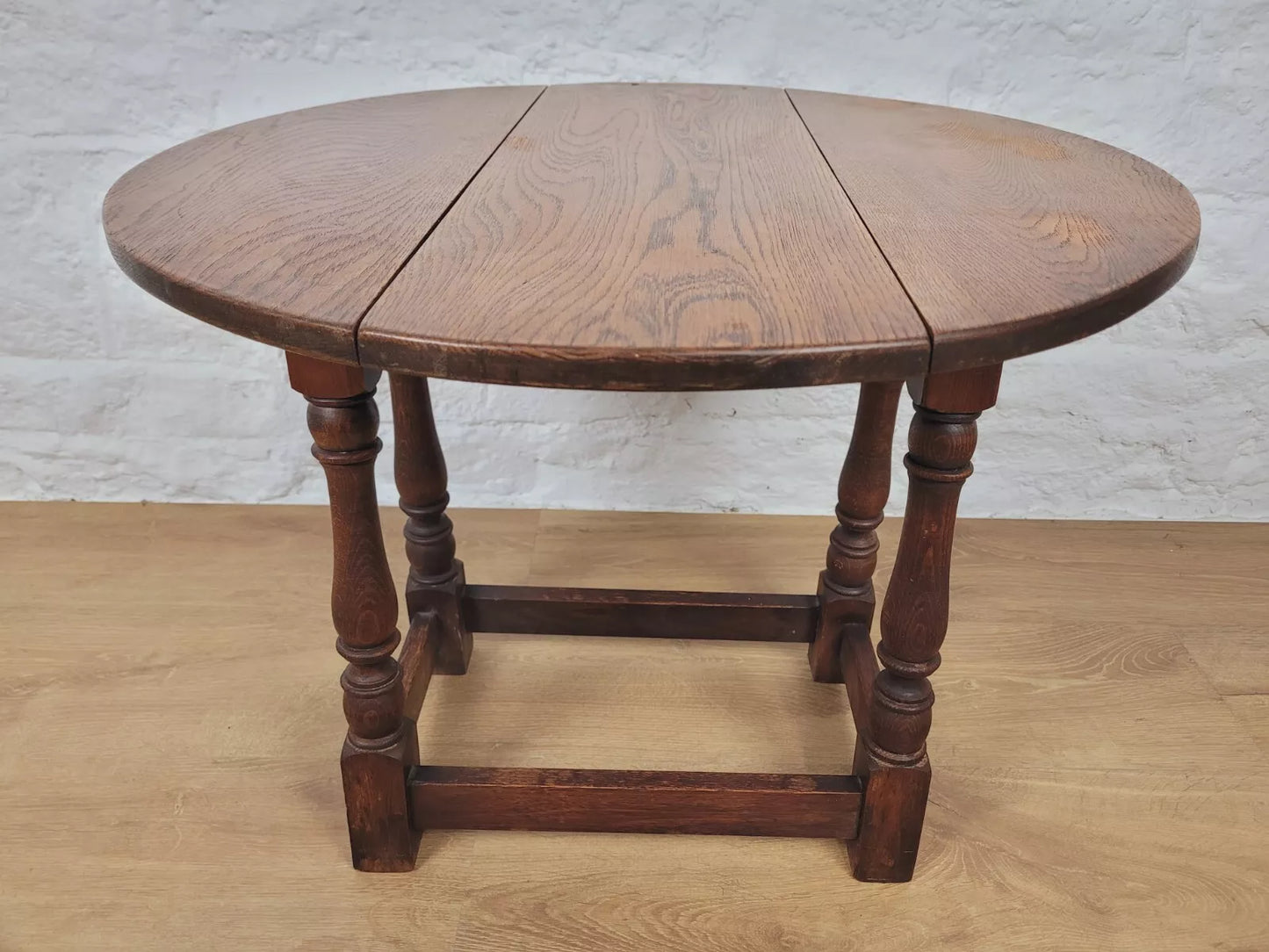 Oak Side Table Drop Leaf Country 19th Century Antique Postage Available