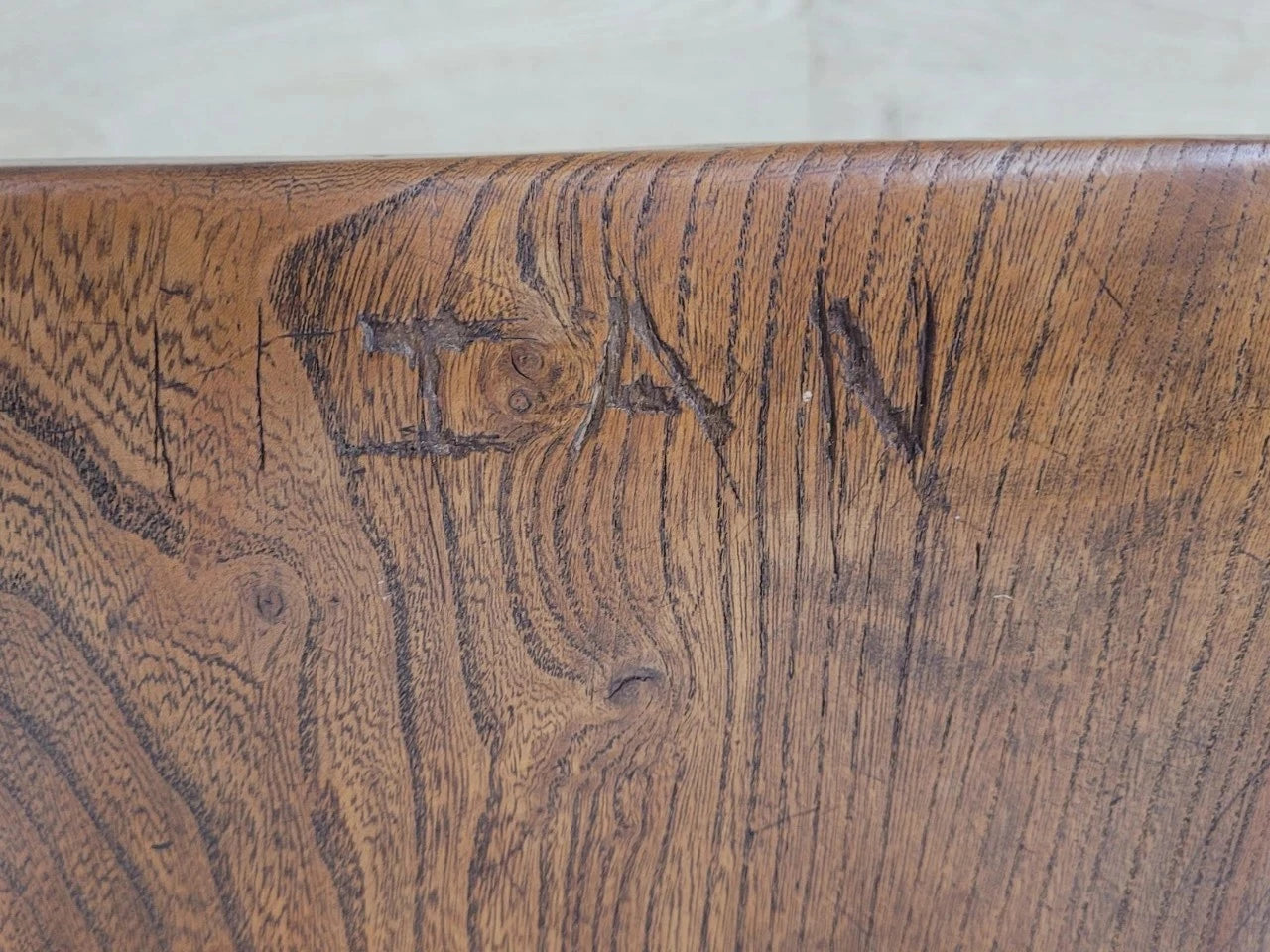Kitchen Chapel Chair Church Bible Box Elm Rustic Vintage Postage Available