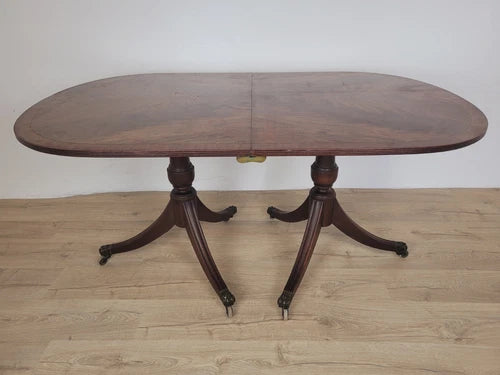 Regency Dining Table Extendable Twin Pedestal 19thC English Delivery Available