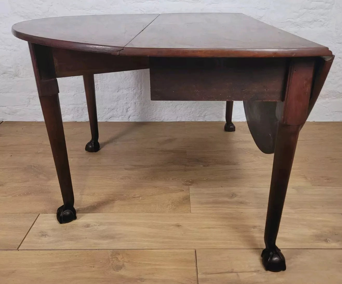 Drop Leaf Dining Table Victorian 19thC Gateleg Turned Legs Postage Available