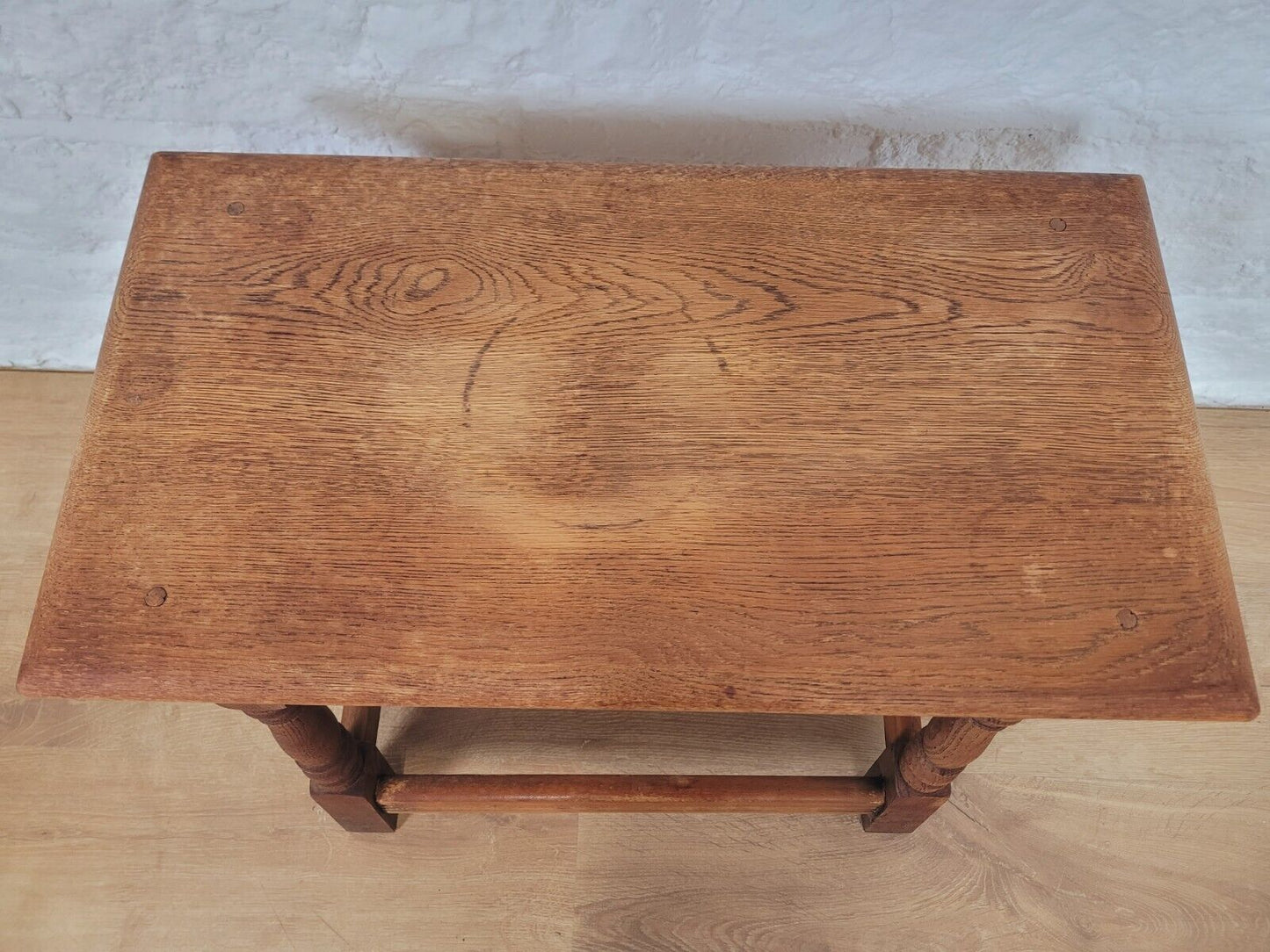 Nest of Tables Oak Carved Country English Rectangular Postage Available