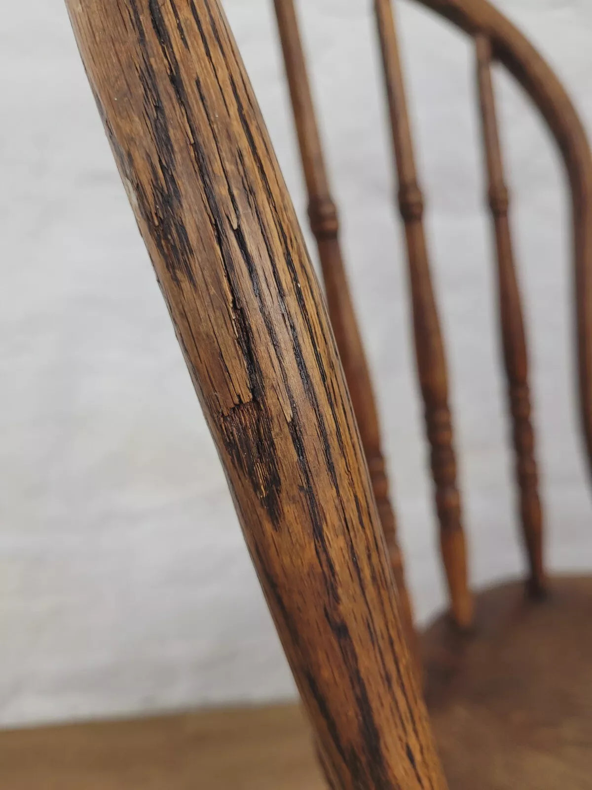 Victorian Windsor Kitchen Chair Oak Spindle Back Country Postage Available