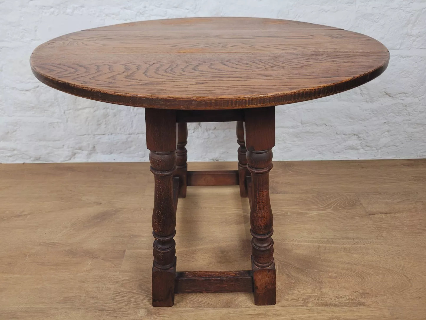 Oak Side Table Drop Leaf Country 19th Century Antique Postage Available