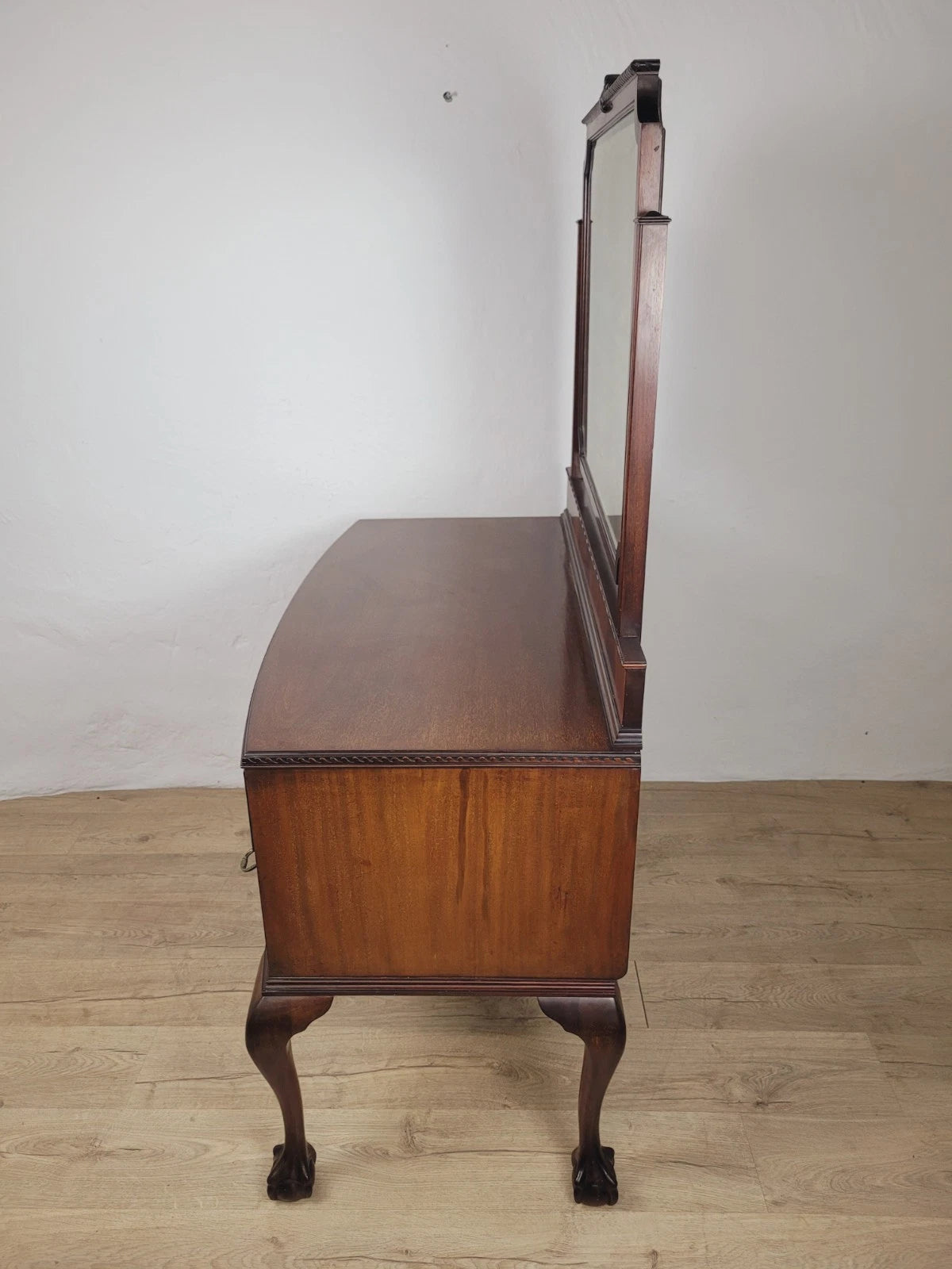 Vintage Dresser Vanity Bow Front Ball and Claw Footed 1960s Delivery Available
