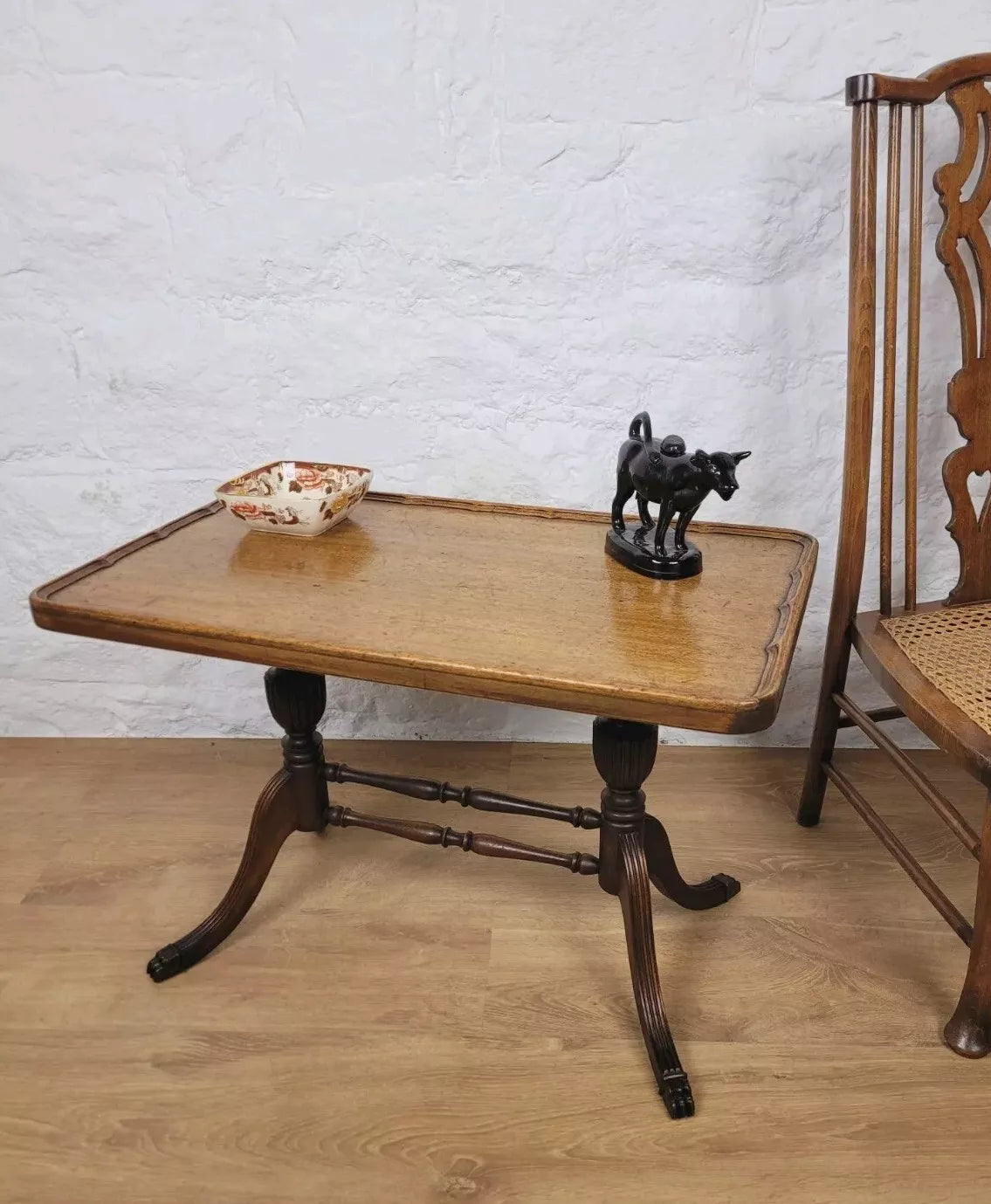 Oak Occasional Coffee Table Vintage Figured Postage Available