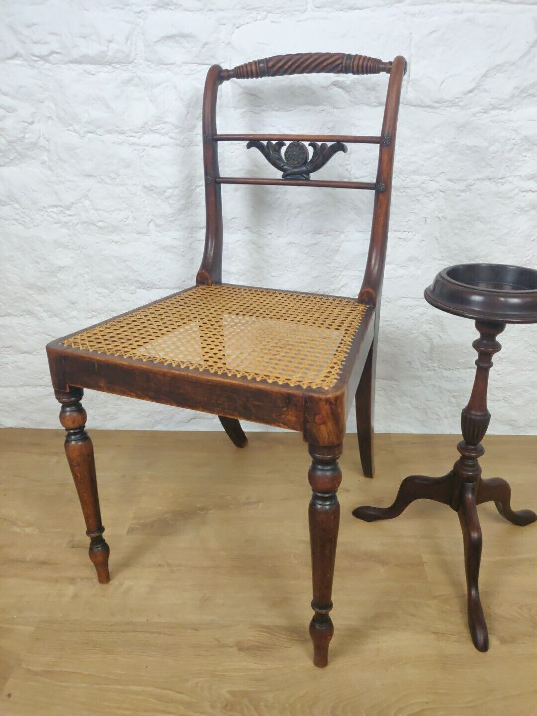 Bergere Seated Carved Chair Country Floral Metal Victorian Postage Available