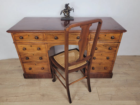 Victorian Writing Desk Knee Hole 19th Century English Antique Delivery Available