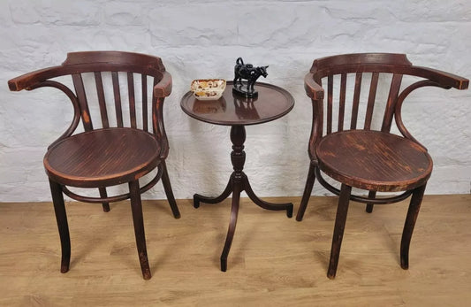 Bentwood Elbow Chair Cafe Bistro Pair Vintage Postage Available