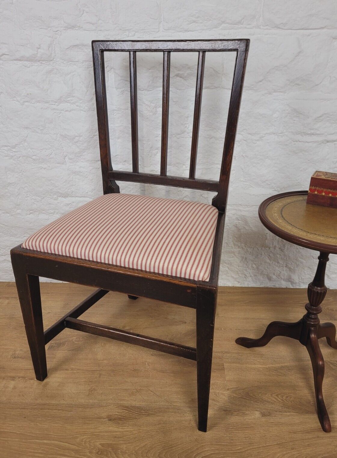 Victorian Bedroom Side Chair Mahogany Carved Upholstered Postage Available