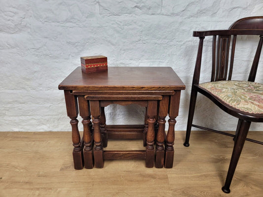 Nest of Tables Oak Vintage Rectangular Postage Available