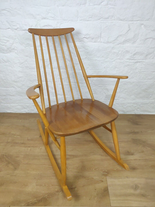 Rocking Chair Ercol 428 Quaker 1970's Vintage Beech Delivery Available